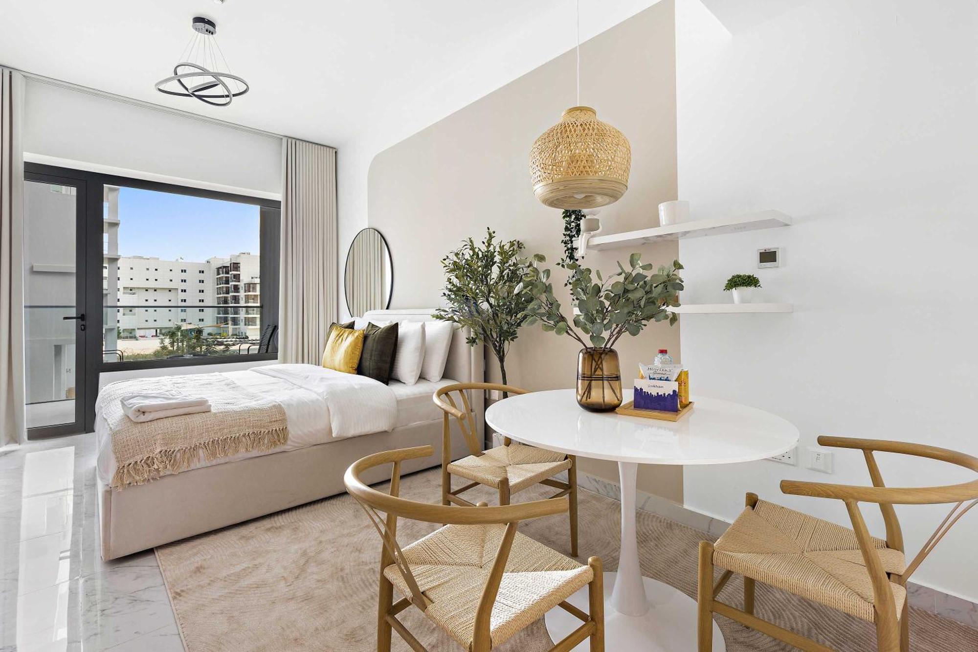 Silkhaus Chic Studio Near Masdar City Park Abu Dhabi Exterior photo